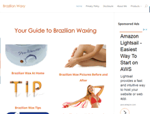 Tablet Screenshot of brazilianwaxy.com